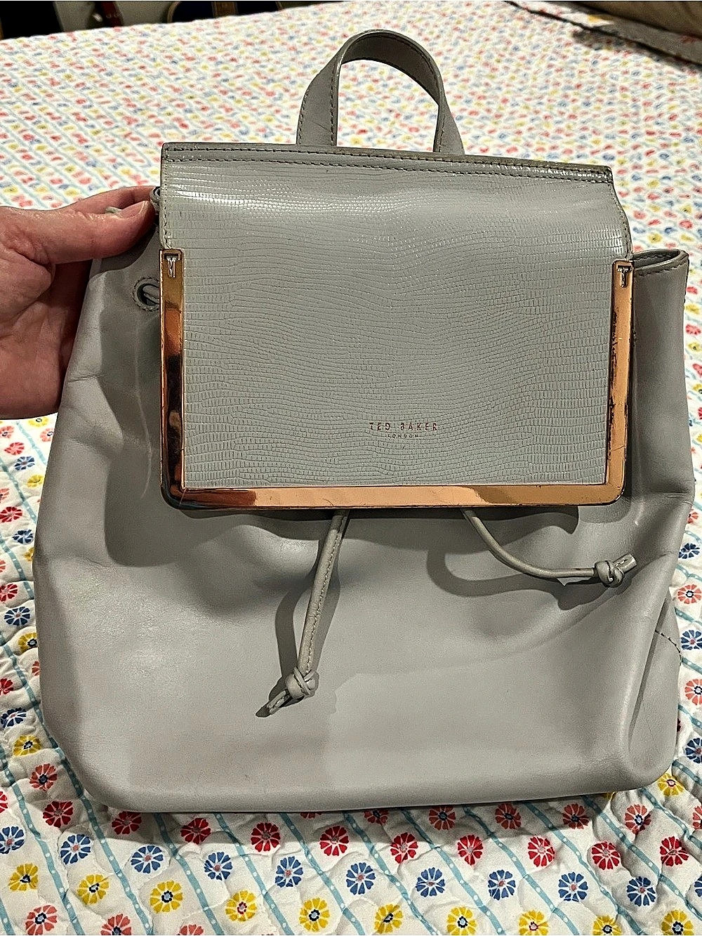 Ted Baker Gray Backpack